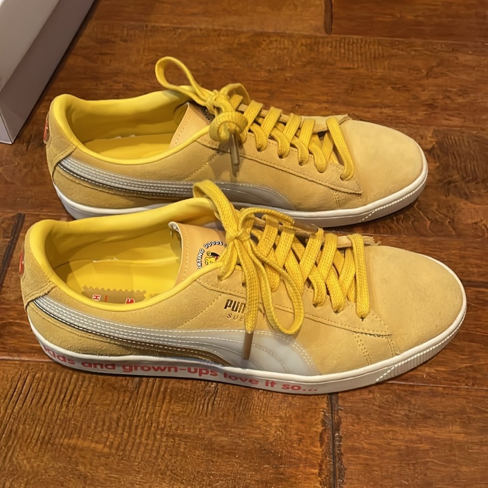 Puma Suede Triplex Haribo Mens US 10.5 EUR 44 Yellow Sneakers Shoes with Box - Picture 7 of 16
